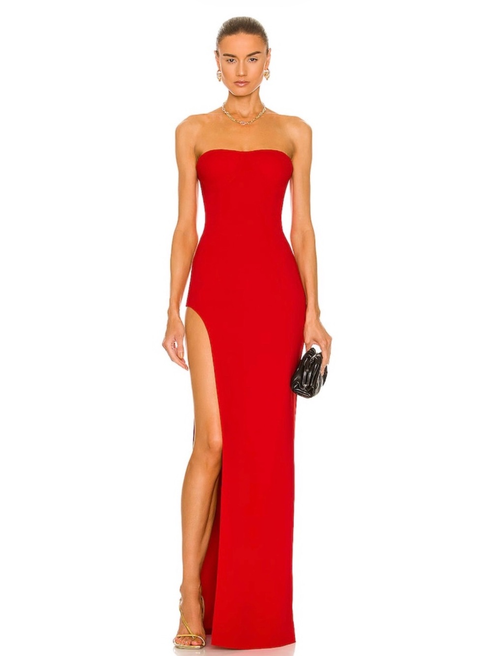 Brand New Monot Tube Slit Gown Sz 38